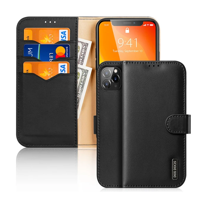 Dux Ducis iPhone 11 Pro Max Kılıf Mıknatıslı Cüzdanlı Deri Kılıf Hivo Series-(5775)