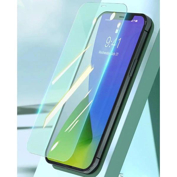 BASEUS İPhone 12 Mini 0.15mm Full Tempered Cam Ekran Koruyucu 2Set Anti-Bluelight-(5775) - Görsel 4