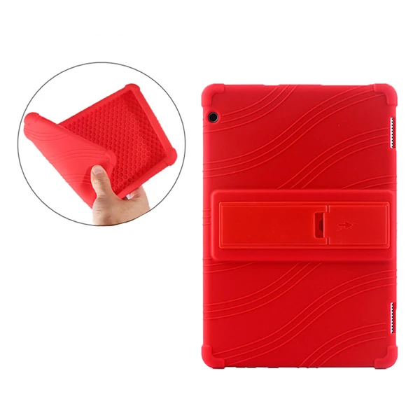 Huawei Mediapad T510 Standlı Silikon Kılıf-(5775) - Görsel 3