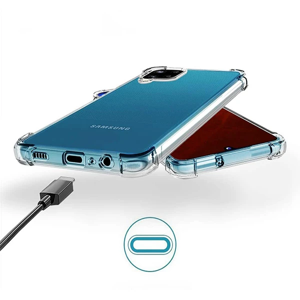 SM Galaxy A12 - M12 Anti-Drop Shockproof Darbe Emici Silikon Kılıf-(5775) - Görsel 4