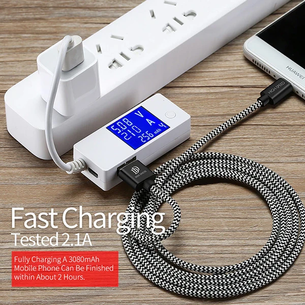 DUX DUCIS Usb Type C Kopmaz Yırtılmaz Usb kablo Hızlı Şarj 1 metre-(5775) - Görsel 2