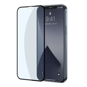 Baseus İPhone 12 Pro Max 6.7 0.3MM Full Anti Blue Light Tempered Cam Ekran Koruyucu 2Adet Set-(5775)