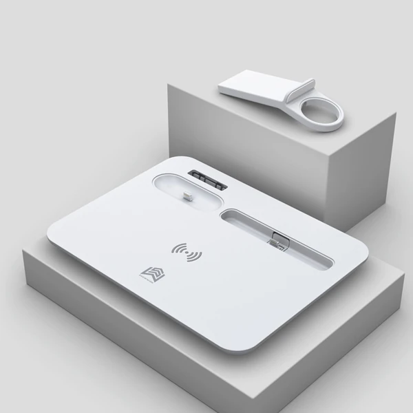 ALLY 4 in1 15W Kablosuz Hızlı Şarj Standı İPhone+İwatch+AirPods Pro Wireless-(5775) - Görsel 4