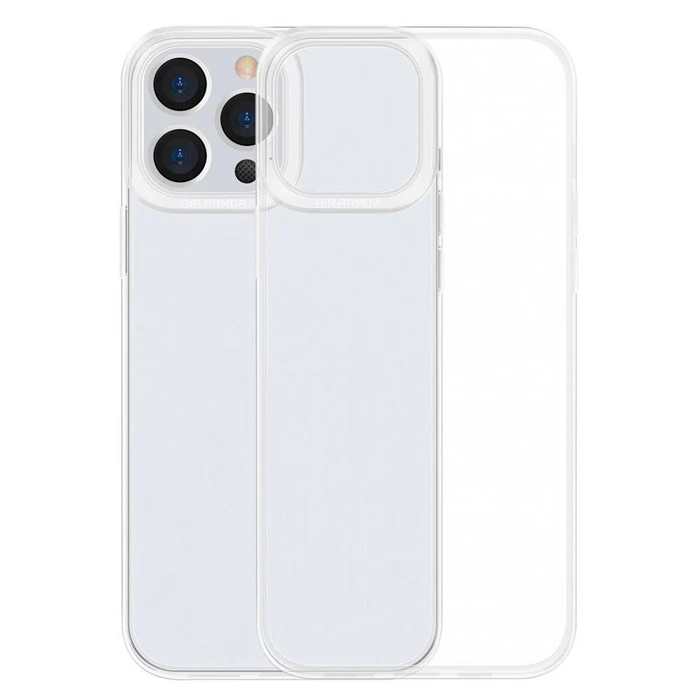 Baseus Simple Case iPhone 13 Pro İnce Silikon Şeffaf Kılıf-(5775)