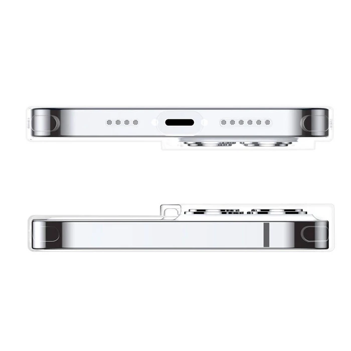 Baseus Simple Case iPhone 13 Pro İnce Silikon Şeffaf Kılıf-(5775) - Görsel 6