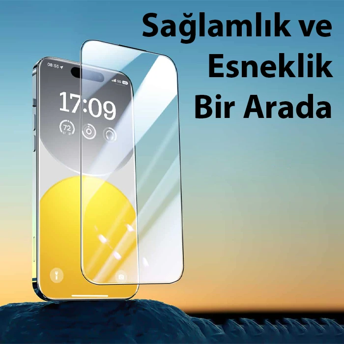 Baseus iPhone 15 Plus Privacy Hayalet Full Koruma Cam Ekran Koruyucu-(5775) - Görsel 4