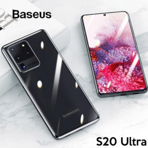 Baseus Simple Case Samsung Galaxy S20Ultra Şeffaf Silikon Kılıf-(5775)