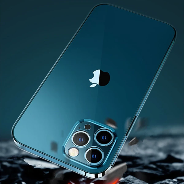 Gor İPhone 12 Pro Max 6.7 İnch Kılıf Kamera Korumalı Şeffaf Silikon Kılıf-(5775) - Görsel 4