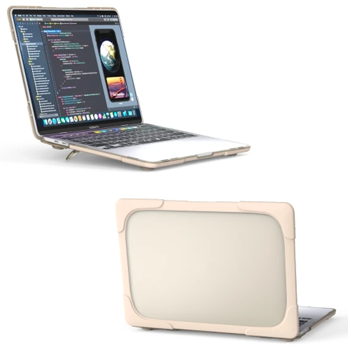 MacBook Pro 13 inch A2289-A2251-A2338 (2020) Standlı Koruyucu Kılıf-(5775) - Görsel 2