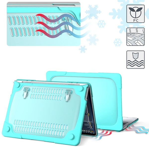 MacBook Pro 13 inch A2289-A2251-A2338 (2020) Standlı Koruyucu Kılıf-(5775) - Görsel 5