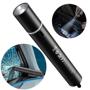 Baseus Savior Araç Pencere Camı Kırıcı ve Şarjlı Fener/Emergency Light-(5775)