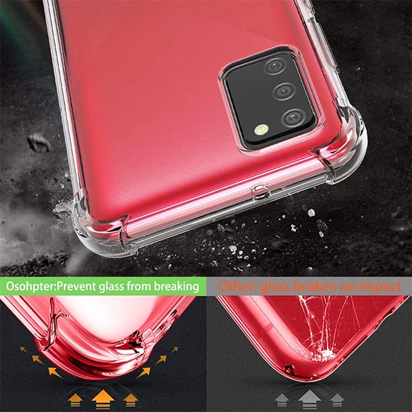 SM Galaxy A02S - M02S Anti-Drop Shockproof Darbe Emici Silikon Kılıf-(5775) - Görsel 2
