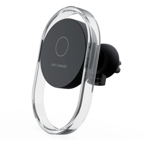 Ally 15W Klima Araç Havalandırma Bölmesi Manyetik Şeffaf Kablosuz Araç Şarj Telefon Tutucu-(5775)