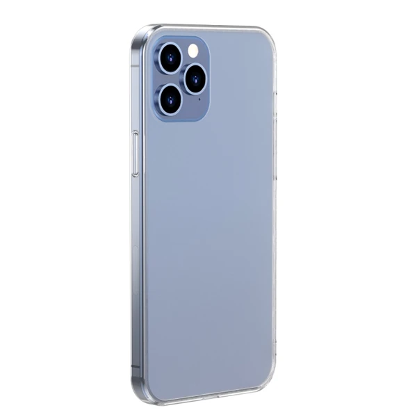 Baseus Frosted Glass iPhone 12 Pro Max 6.7inch Shockproof Koruyucu Kılıf-(5775) - Görsel 3