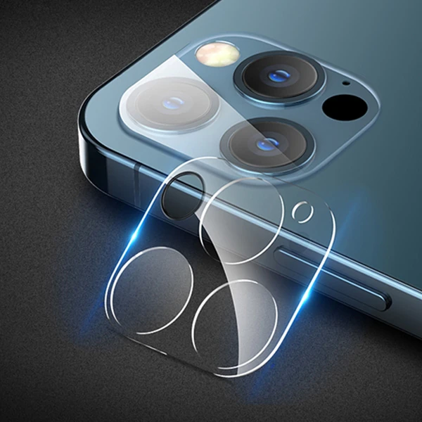 GOR İPhone 12 Pro 6.1 Best Full Tempered Cam Kamera Koruyucu 2Adet Set-(5775) - Görsel 4