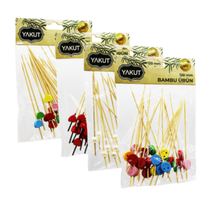 20 PARÇA BAMBU KOKTEYL KÜRDAN 120MM