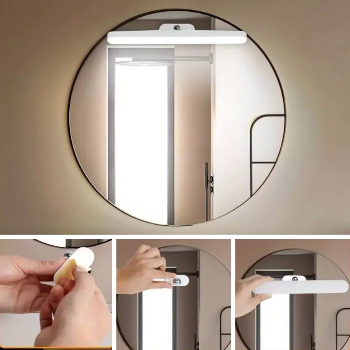 Dokunmatik USB İle Şarj Olabilen 27 cm Led Aydınlatma Makyaj Aynası Işığı - Görsel 2