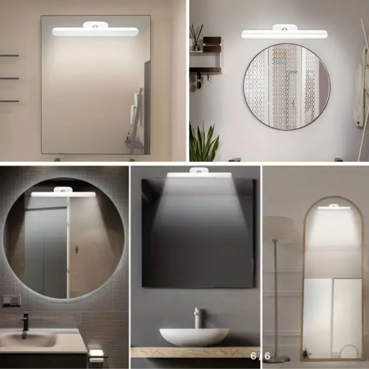 Dokunmatik USB İle Şarj Olabilen 27 cm Led Aydınlatma Makyaj Aynası Işığı - Görsel 4