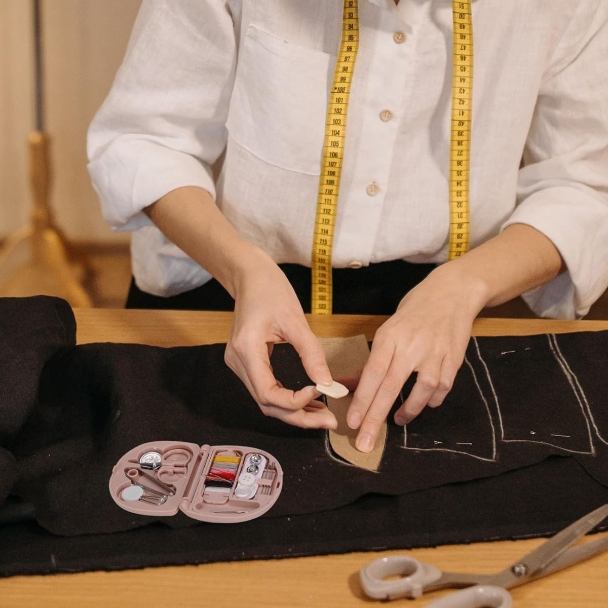 Çok Fonksiyonlu Mini Çanta Boy Seyahat Tipi Dikiş Seti - Görsel 2