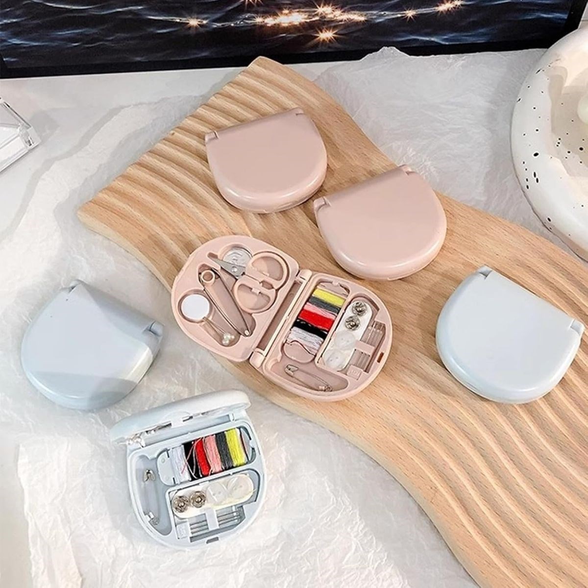 Çok Fonksiyonlu Mini Çanta Boy Seyahat Tipi Dikiş Seti - Görsel 3