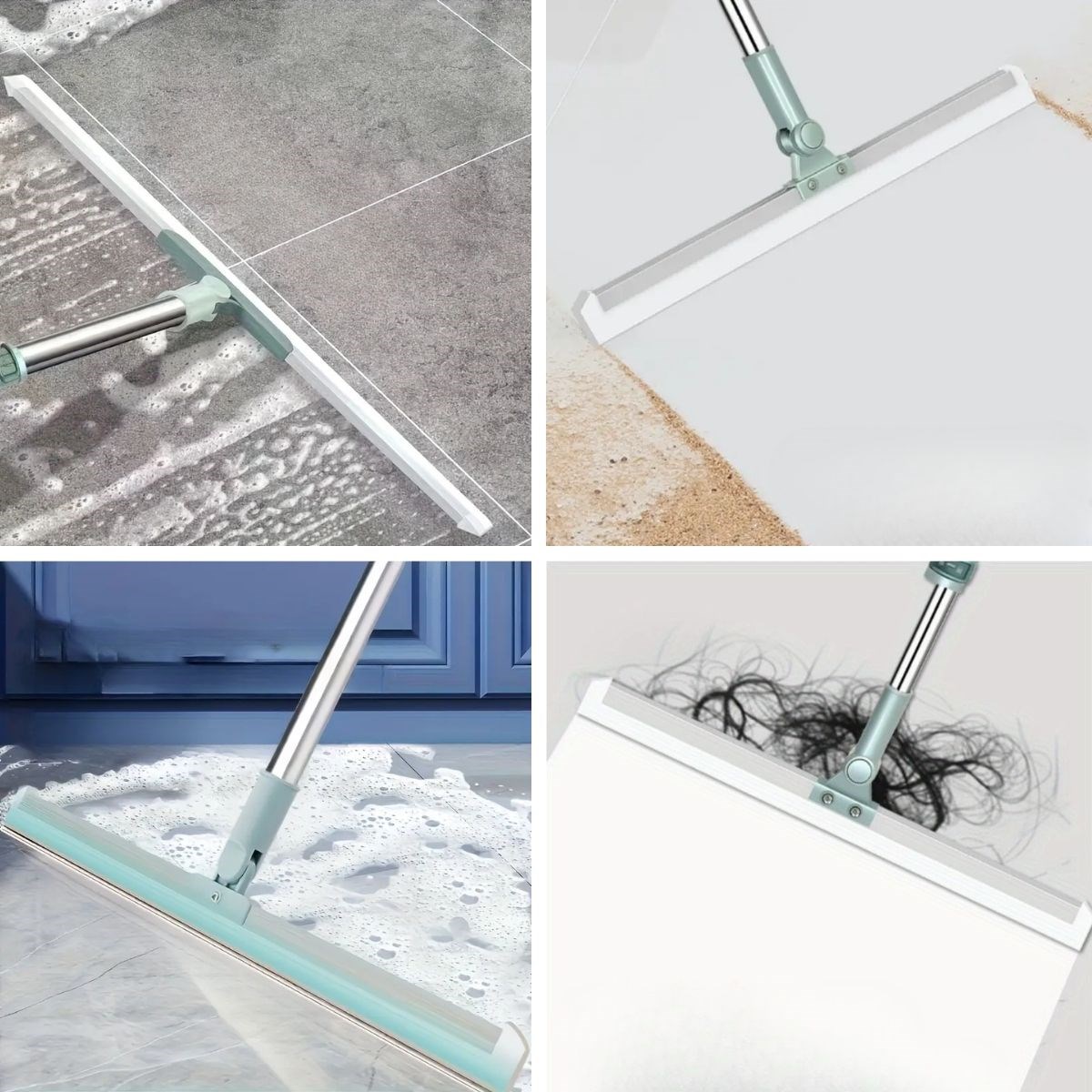 Teleskopik Oynar Başlıklı Cam,Zemin Silme Aparatı Çekçek - Görsel 3