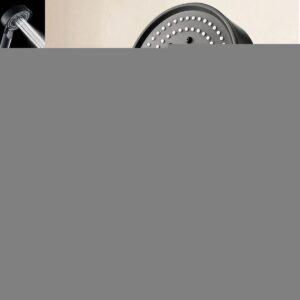 5 Fonksiyonlu Yüksek Basınçlı Ayarlanabilir Siyah Duş Başlığı