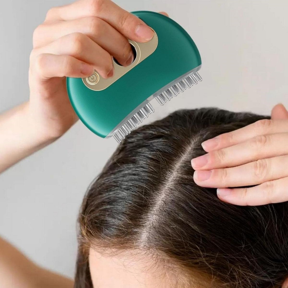 1 Adet Akıllı Elektrik Akımlı EMS Titreşimli Masaj Tarağı Kademeli Yüz Masaj Aleti Aparatı - Görsel 3