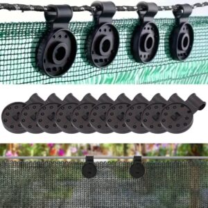 10 Adet Güneşlik Filesi Sabitleme Klipsleri, Gölgelik Bezi ve Brandalar İçin Dayanıklı Plastik Kelepçe Kancaları