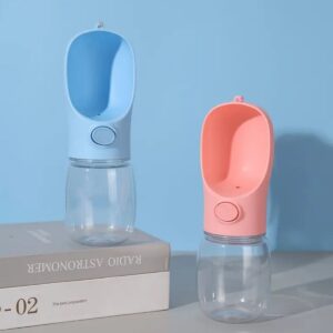 Taşınabilir Butonlu 350 ml Evcil Hayvan Suluğu