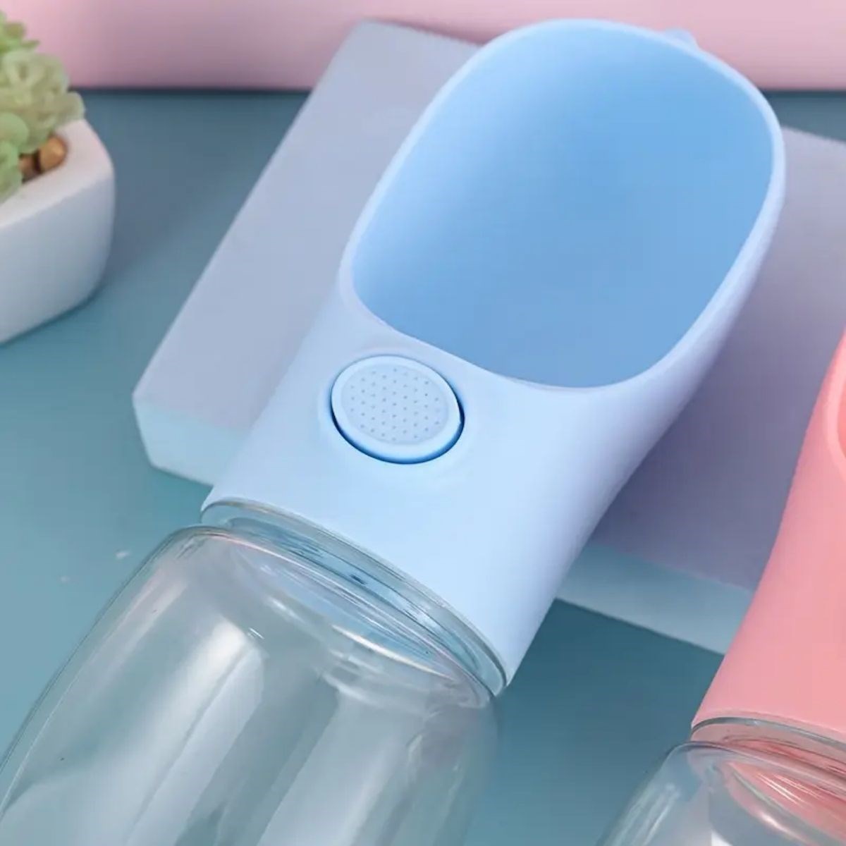 Taşınabilir Butonlu 350 ml Evcil Hayvan Suluğu - Görsel 5