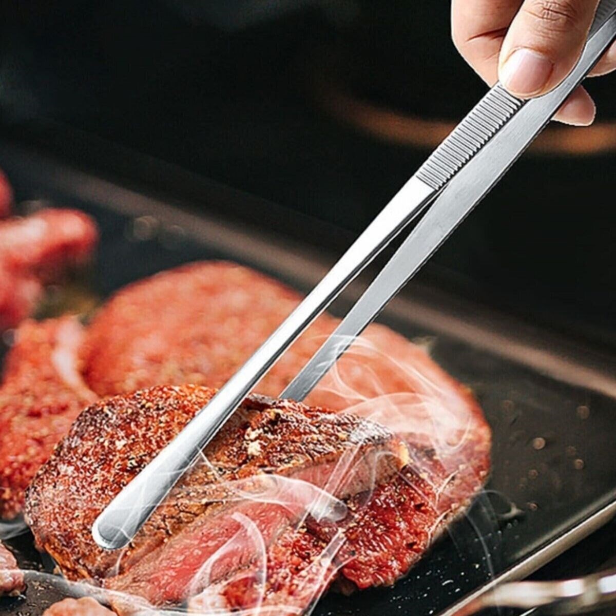 Yiyecek Servis Maşası Air Fryer Master Chef Şef Cımbızı Et Kızartma Barbekü Aleti 30 Cm - Görsel 4