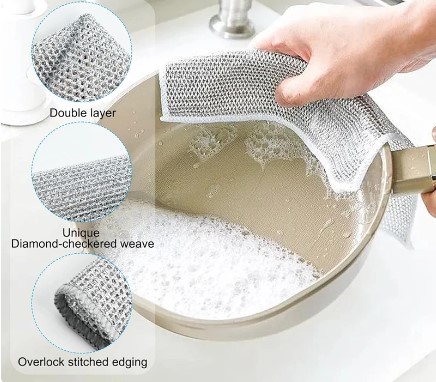 Çok Amaçlı Sihirli Tel Temizlik Bezi - Görsel 4