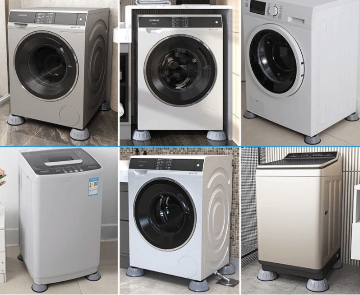 Çamaşır Makinesi Titreşim Engelleyici Stoper GRİ 4 lü Set - Görsel 2