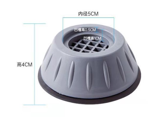 Çamaşır Makinesi Titreşim Engelleyici Stoper GRİ 4 lü Set - Görsel 4