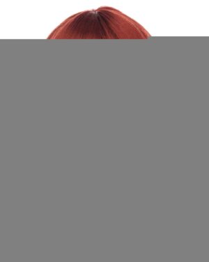 Kızıl Renk Düz Kesim Astarlı Küt Parti Peruğu