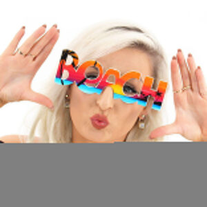 Beach Yazılı Parti Gözlüğü Yaza Merhaba Hawaii Show Gözlüğü 19x6 cm