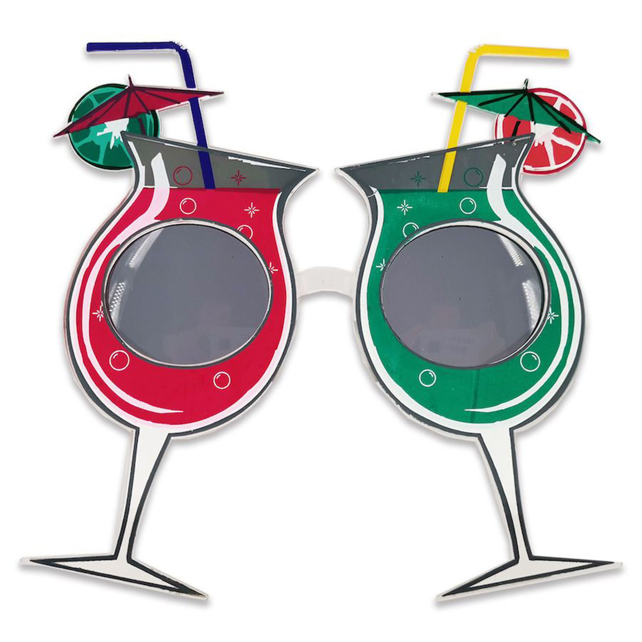 Kokteyl Temalı Hawaii Yaz Partisi Gözlüğü 15x16 cm - Görsel 3