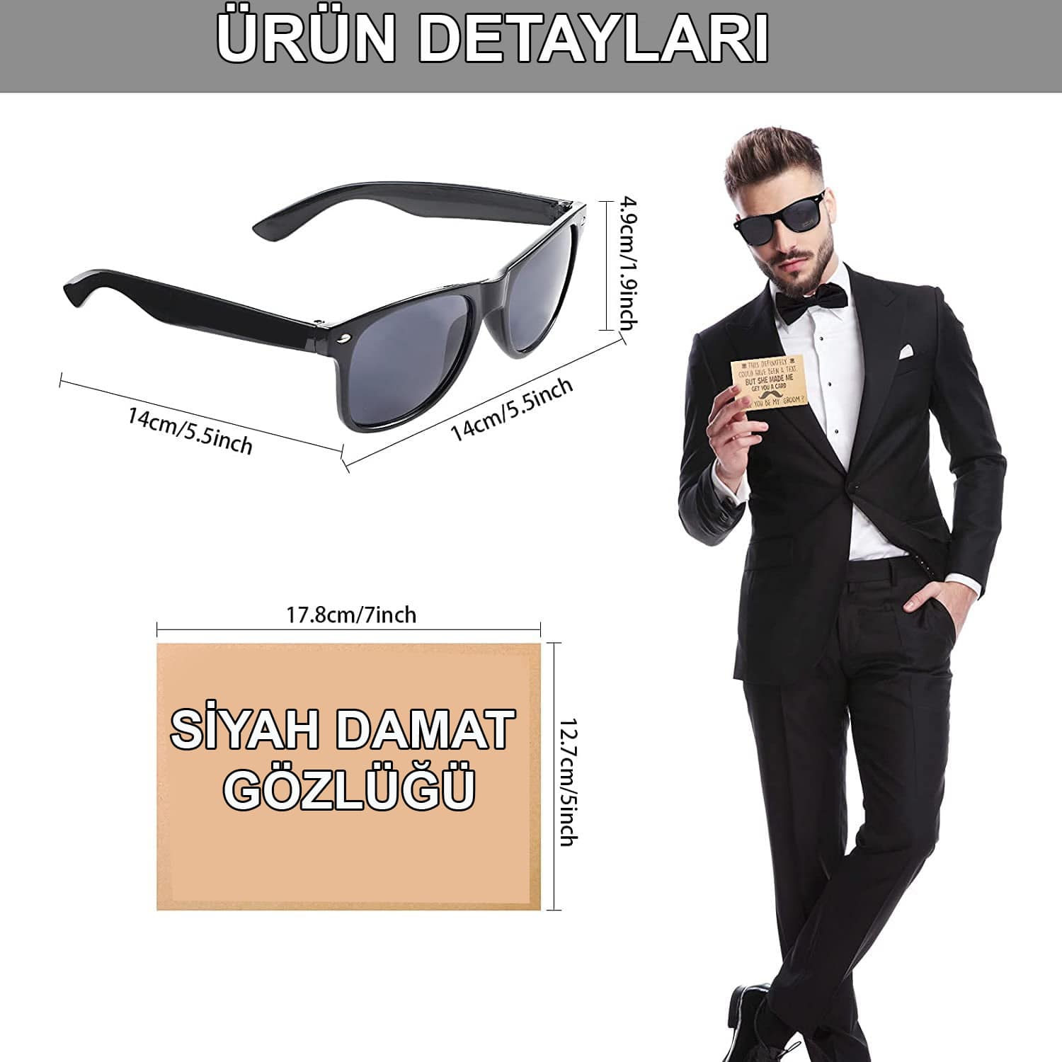 Damat Gözlüğü – Düğün ve Bekarlığa Veda Partisi Aksesuarı - Görsel 2