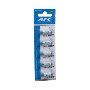 ATC SUPER ALKALİNE BATTERY A27 - 27A LR27 ARAÇ - OTO KUMANDA PİLİ 12V 5Lİ KART