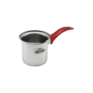 NO-5  ÇELİK CEZVE  KIRMIZI KULP