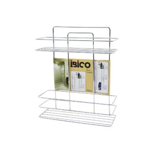 2 KATLI - DİKDÖRTGEN   KROM   METAL  BANYO KÖŞELİK - DUŞKABİN RAF - ŞAMPUANLIK