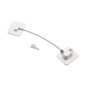 BEYAZ PLAKA   HALATLI  EMNİYET KİLİT  5X6CM YAPIŞKANLI MONTAJ=2PCS PLAKA   HALAT=18.8CM