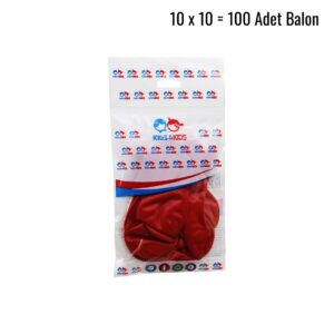 KIRMIZI 100PCS BALON G-90A