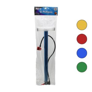 TERS BASMALI METAL GÖVDE PLASTİK KOL İRAN EL POMPASI 55CM TOP - BİSİKLET - MOTOR AYAKLIK APARATLI