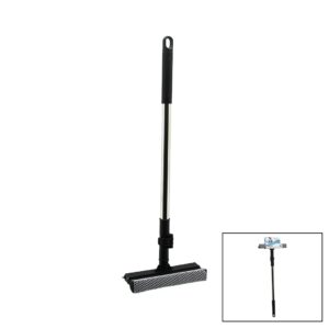 2İN1 BAŞLI=ÇEKPAS - FİLE KAPLI SÜNGER ÇOK AMAÇLI YÜZEY TEMİZLİK MOP - CAMSİL KİLİTLİ UZAYAN METAL SAP=56-94CM