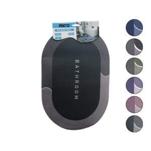 OVAL - MAT RENKLER   38X58CM   SU EMİCİ - SİHİRLİ  BANYO PASPASI  ELASTİK