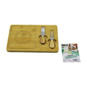 BIÇAK SAĞ AHŞAP BAMBU KAHVALTI PEYNİR SUNUM PANO 2PEYNİR BIÇAK=AHŞAP SAPLI19X29X1.5CM