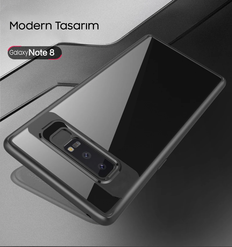 Ally Galaxy Note 8 Darbeya Dayanıklı Şeffaf Silikon Kılıf-(5775) - Görsel 2