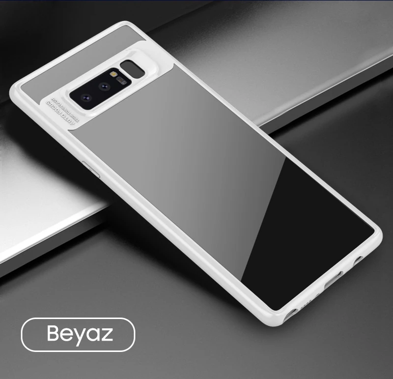 Ally Galaxy Note 8 Darbeya Dayanıklı Şeffaf Silikon Kılıf-(5775) - Görsel 3