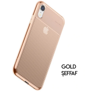 Baseus İphone Xr 6.1 Glistenıng Şeffaf Lüx Silikon Kılıf-(5775)